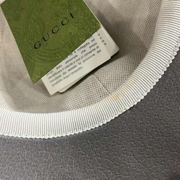 Gucci Leather Logo Baseball Cap Sz Medium (56 cm) new with tags - Picture 8 of 8